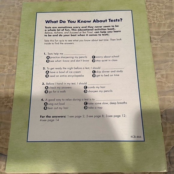 Believe, achieve, and succeed at test time! An educational activities book! New - Picture 6 of 6